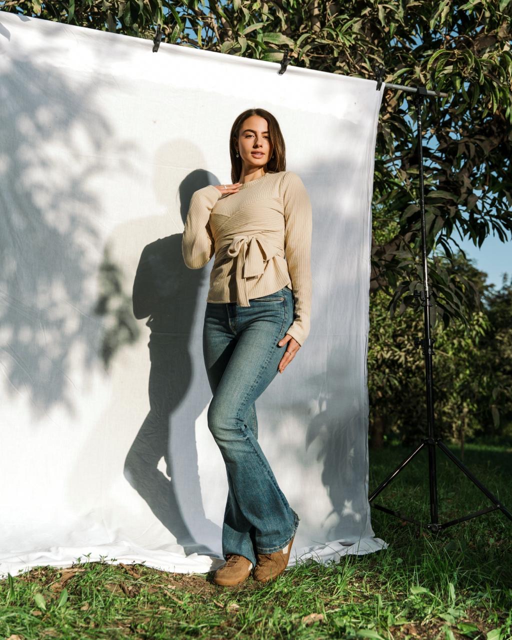 The Anchor Blouse - Beige