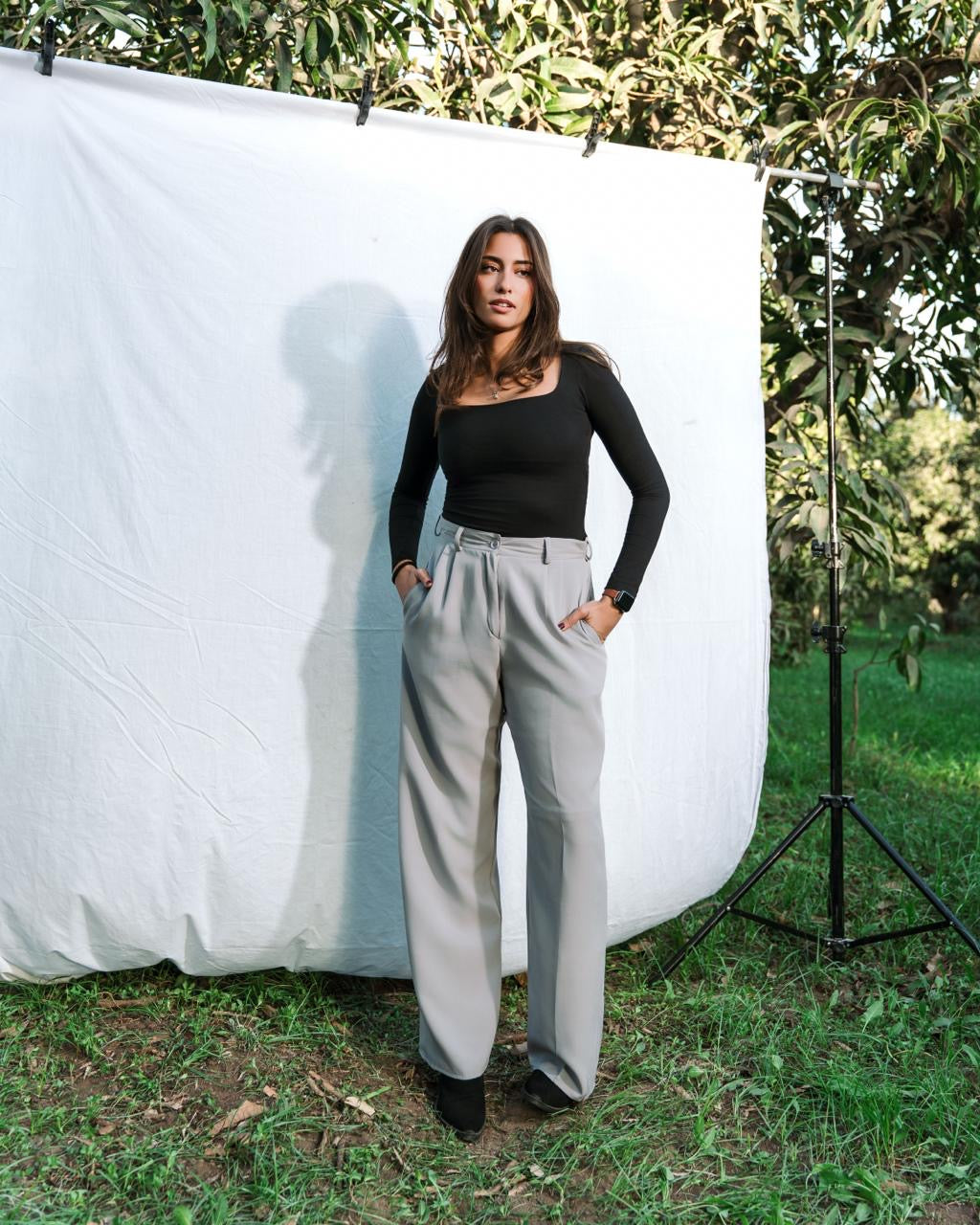 Light Grey Classic Pants