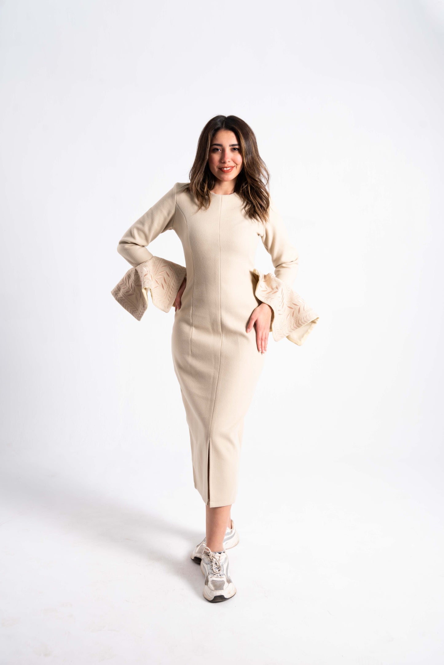 Beige Grace Dress