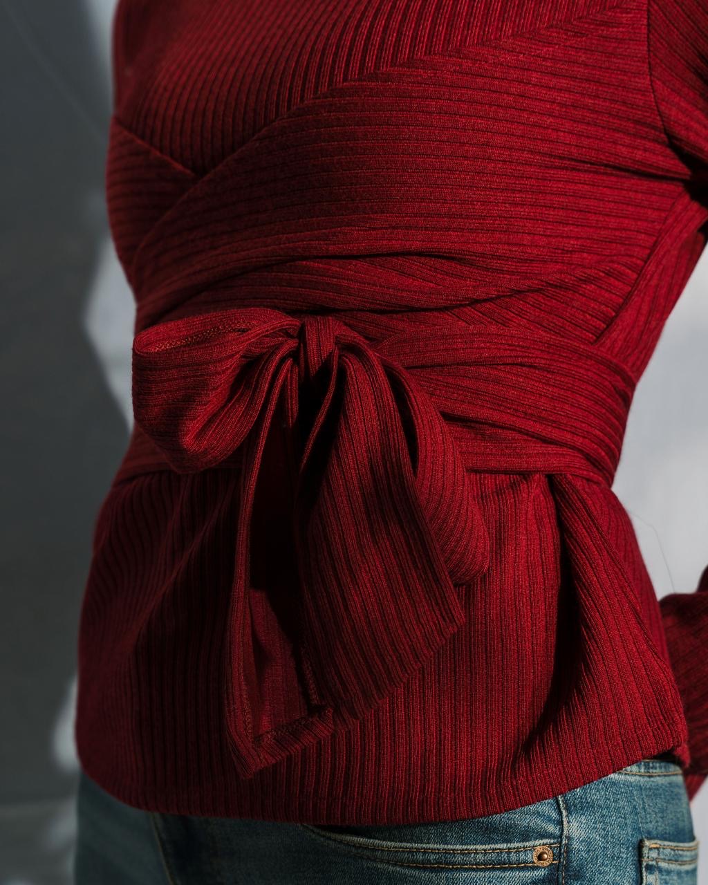 The Anchor Blouse - Maroon