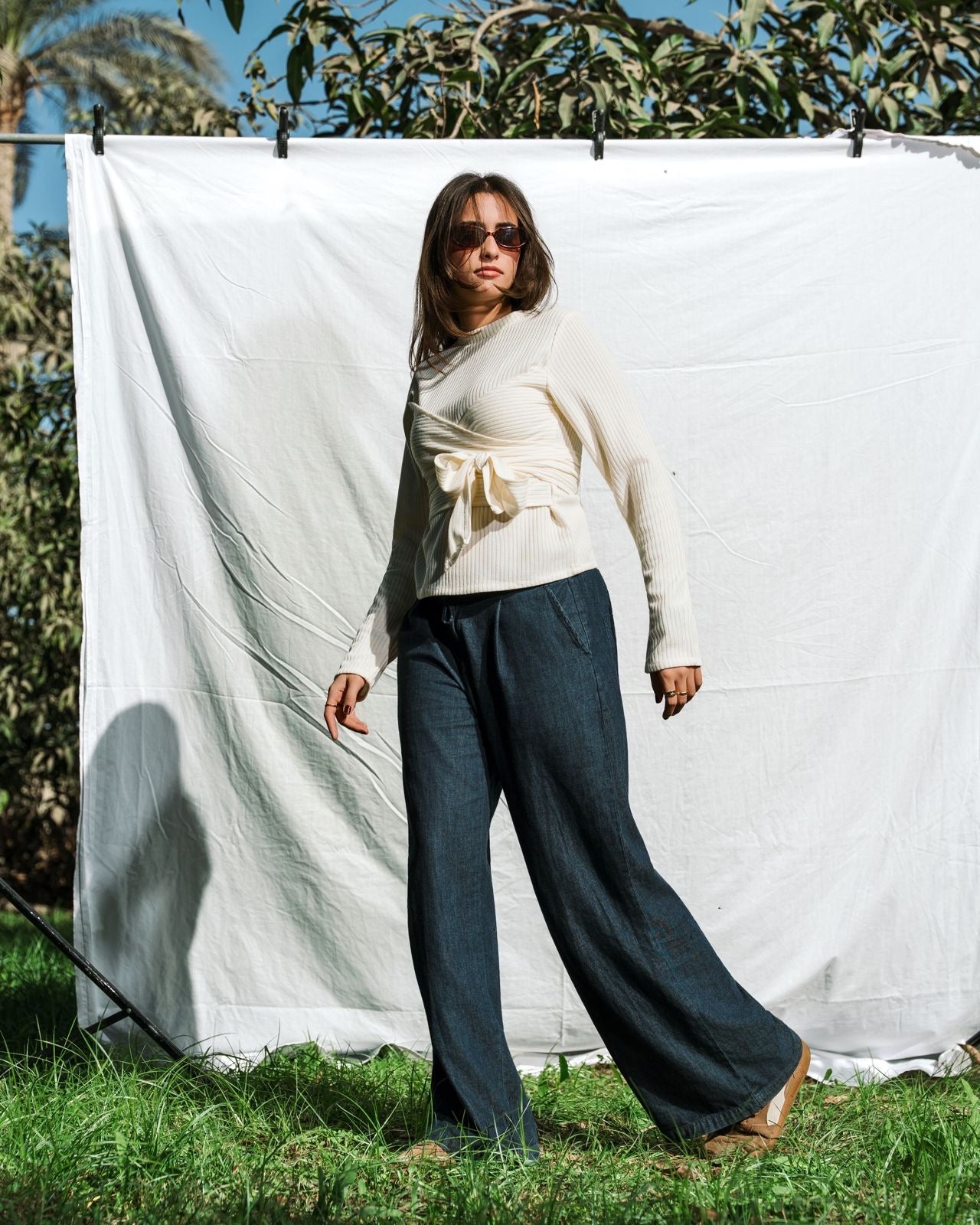 The Anchor Blouse - Offwhite