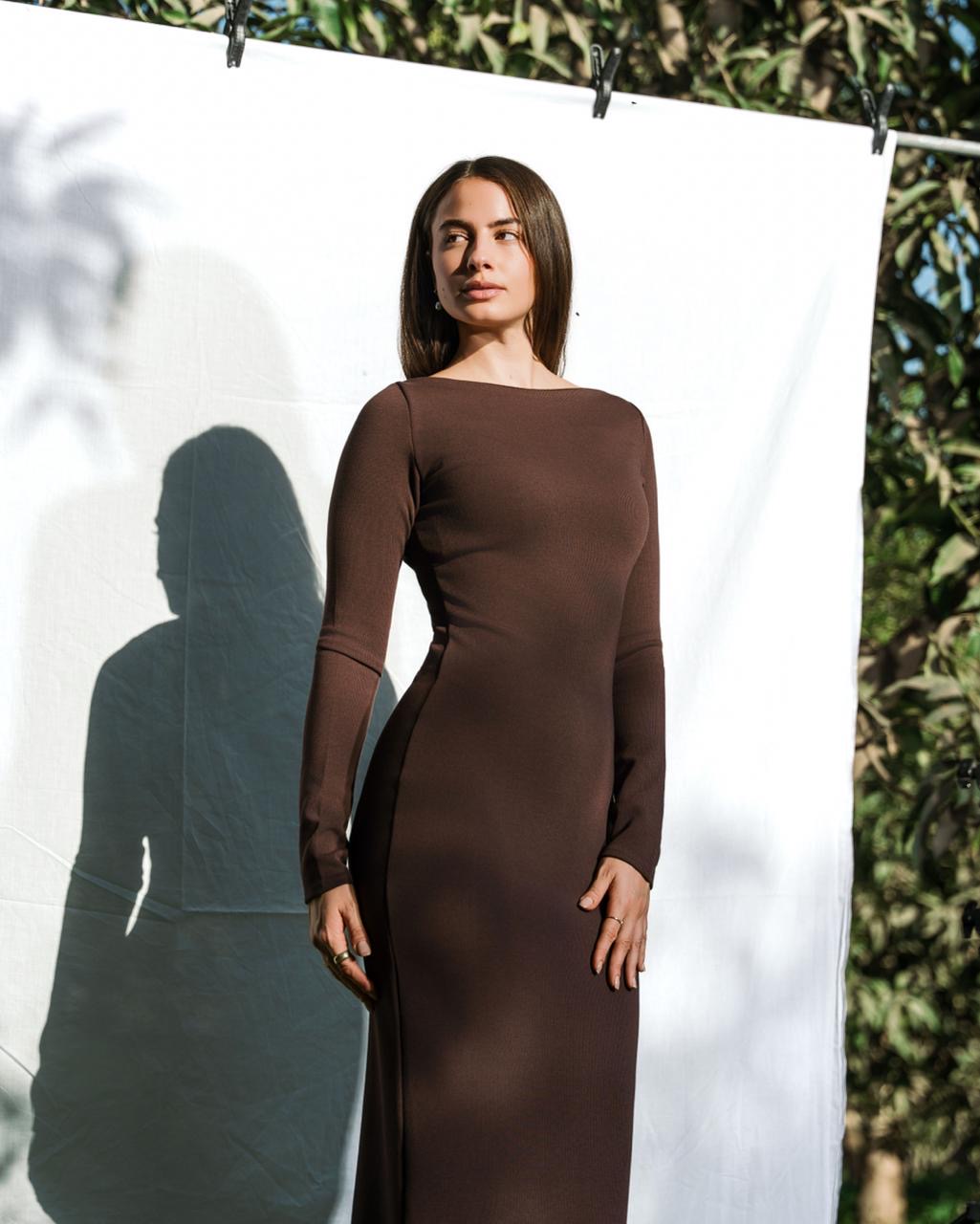 The Poise Dress - Brown