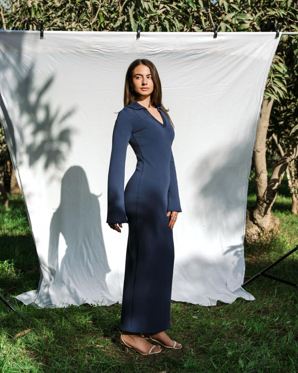 The Ease Dress - Navy Blue