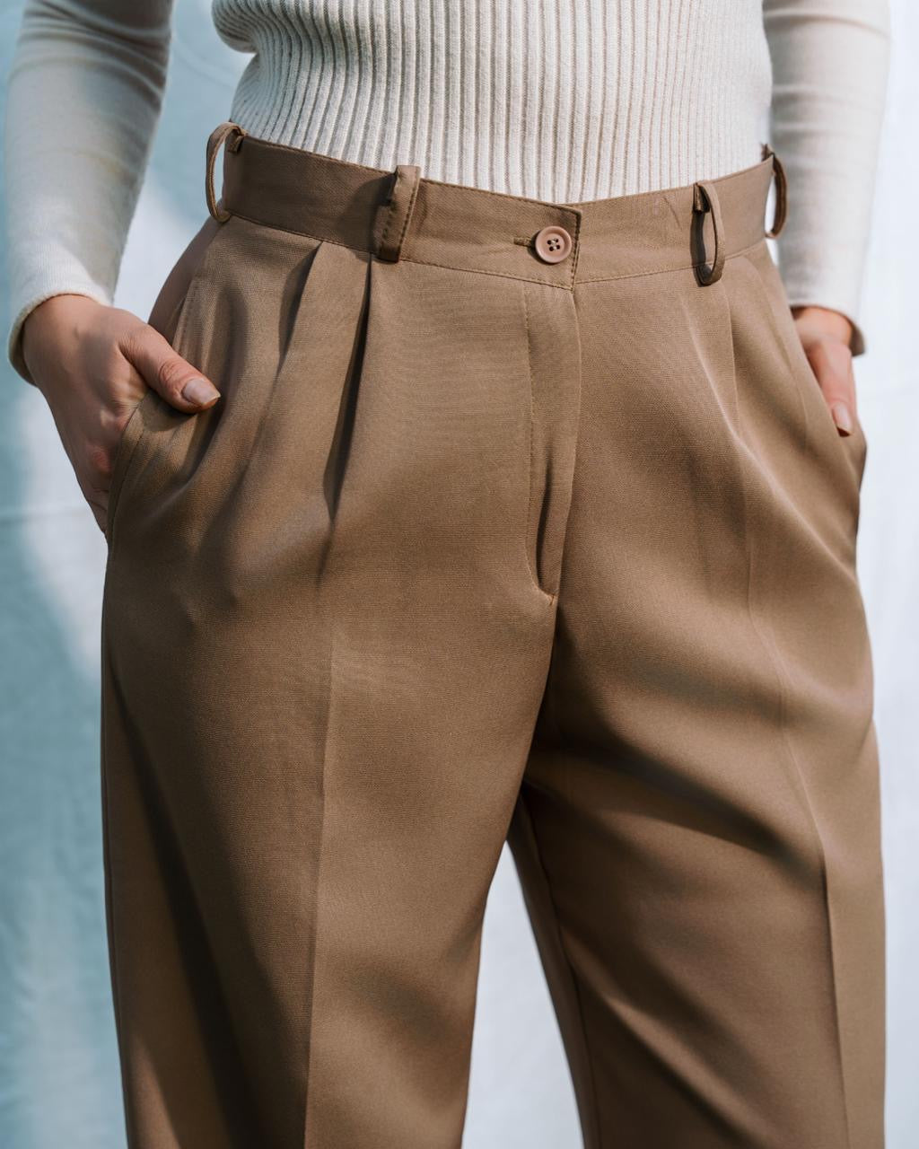 Brown Classic Pants