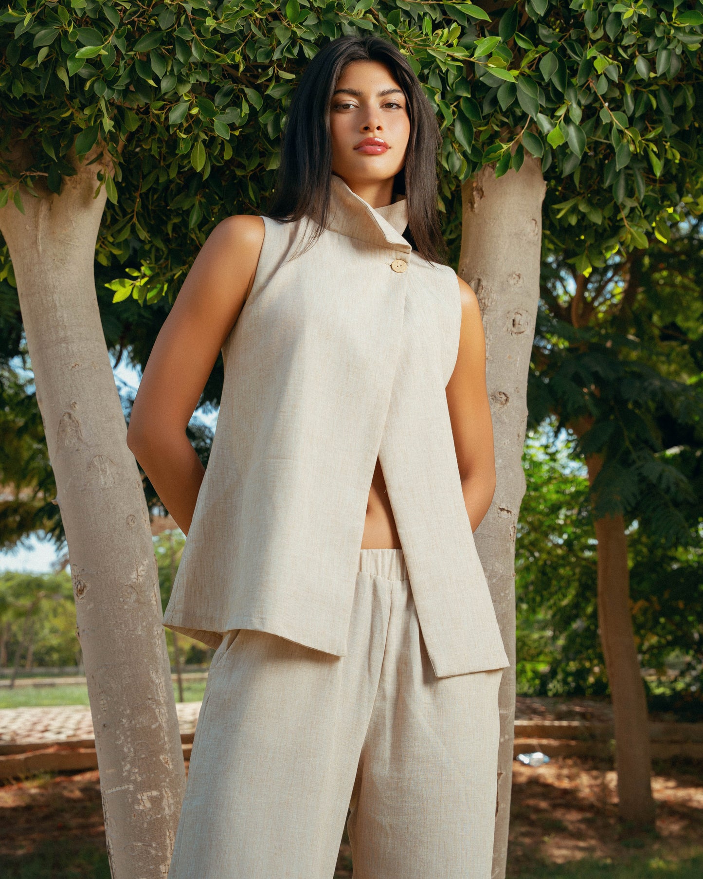 The Ray Linen Set - Natural Sand