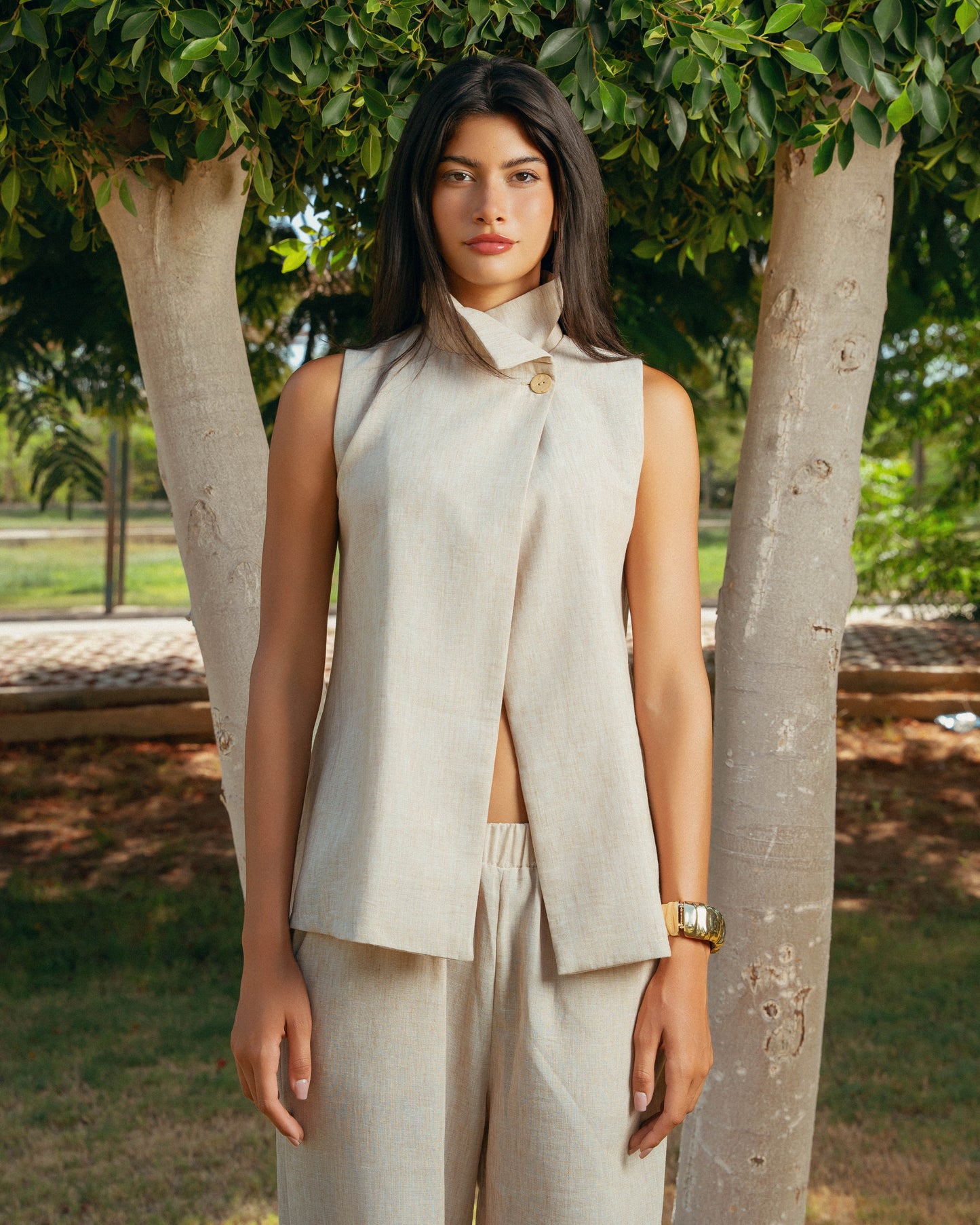 The Ray Linen Set - Natural Sand