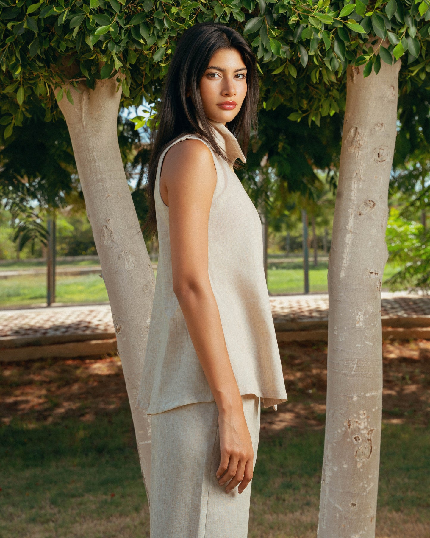 The Ray Linen Set - Natural Sand