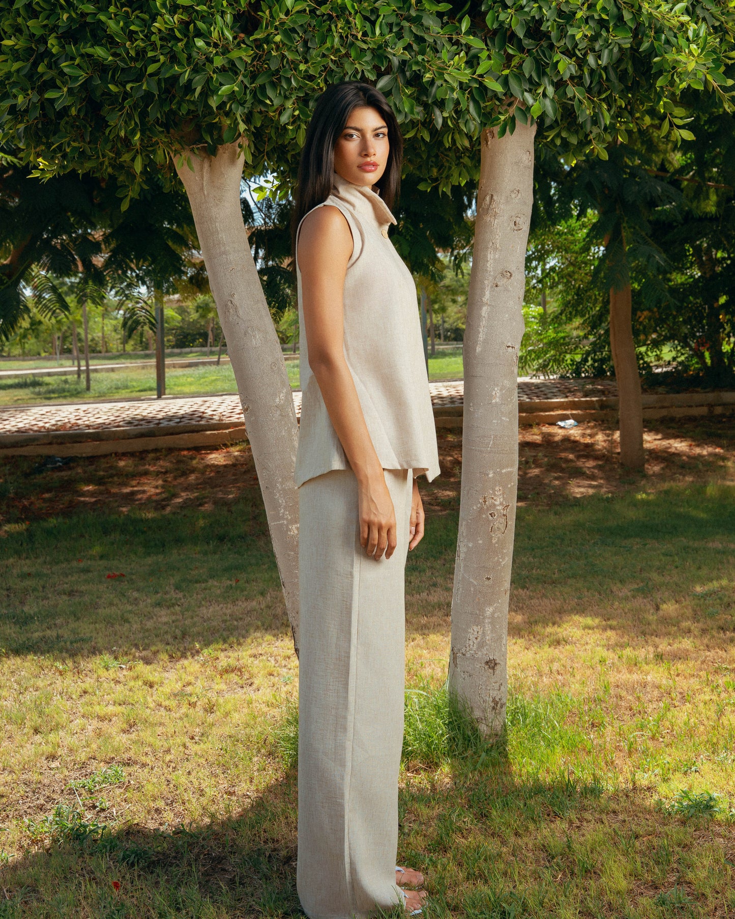 The Ray Linen Set - Natural Sand