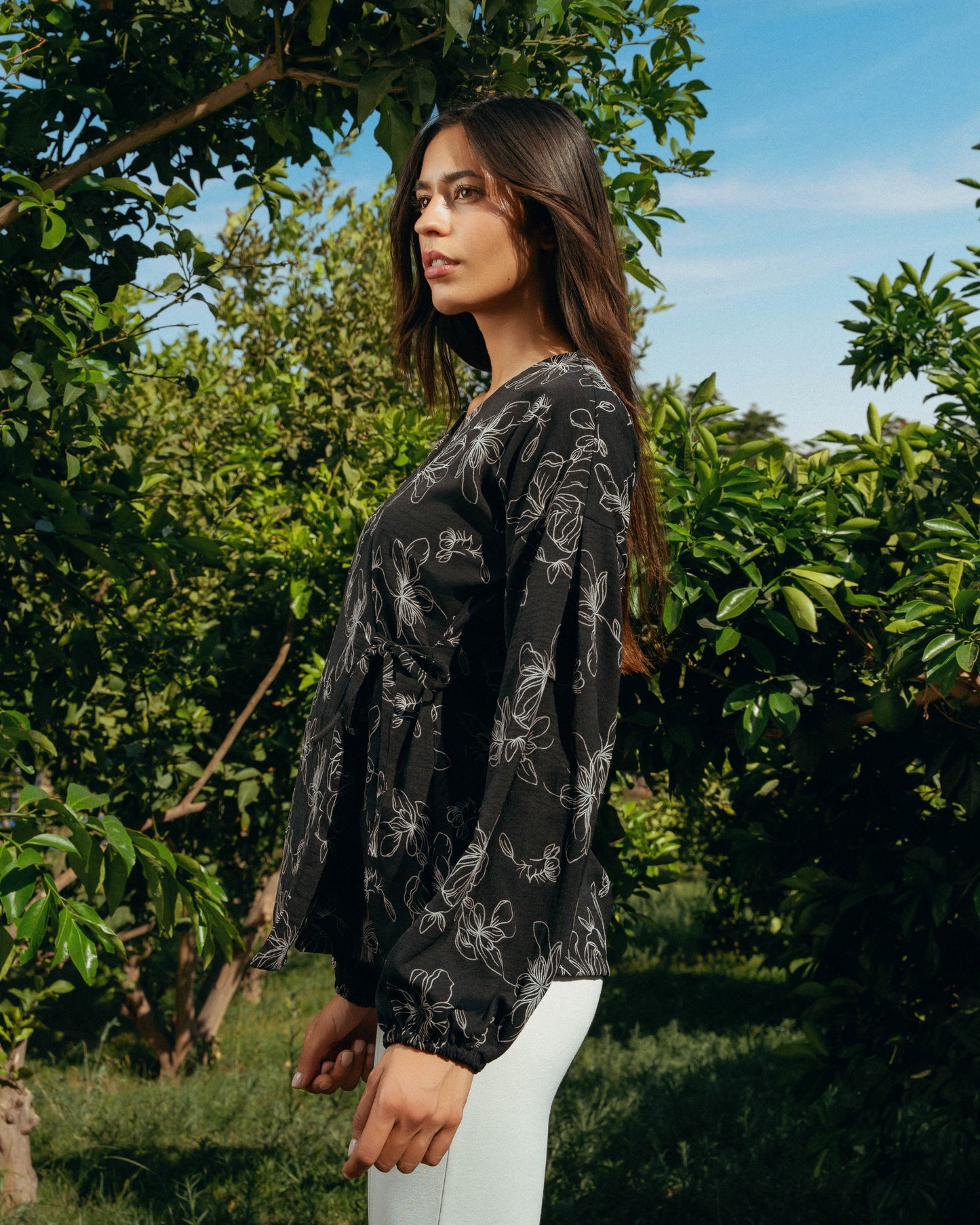Fleur Wrap Blouse