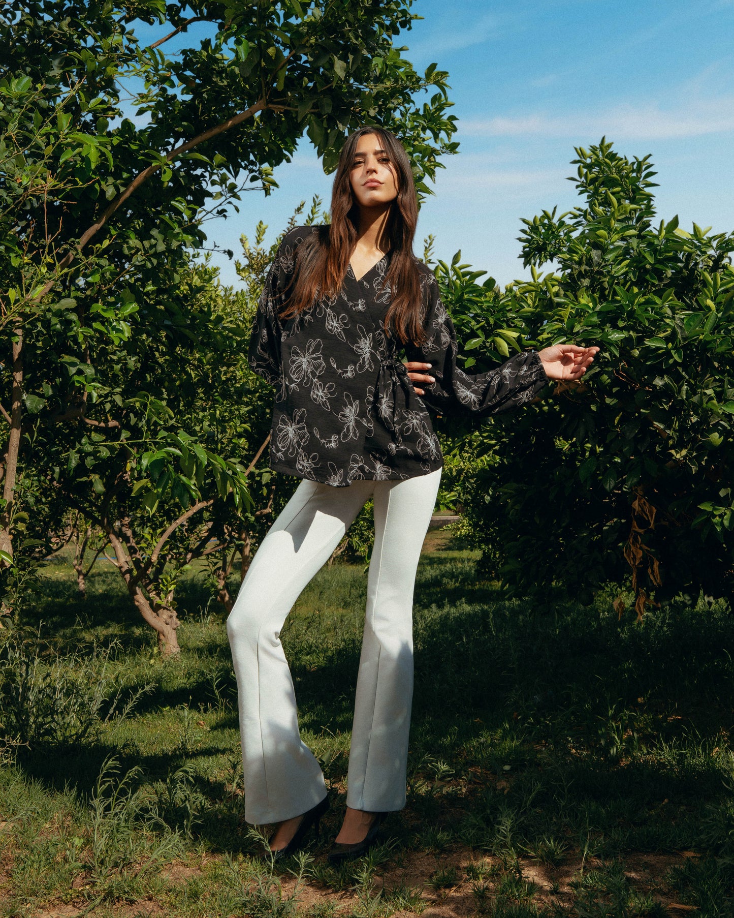 Fleur Wrap Blouse