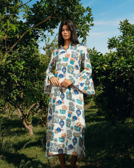 The Mosaic Linen Dress