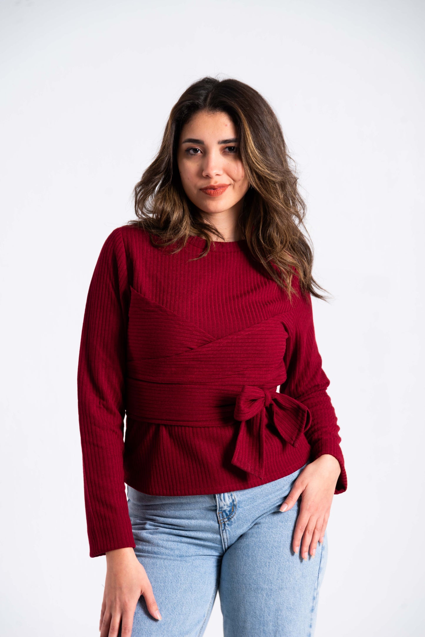 Maroon Grace Blouse