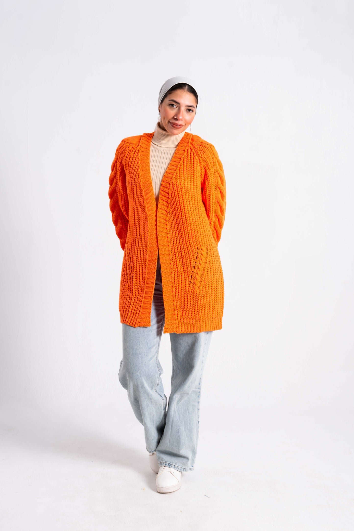 Orange Grace Cardigan
