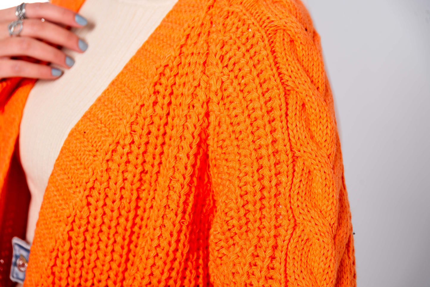 Orange Grace Cardigan