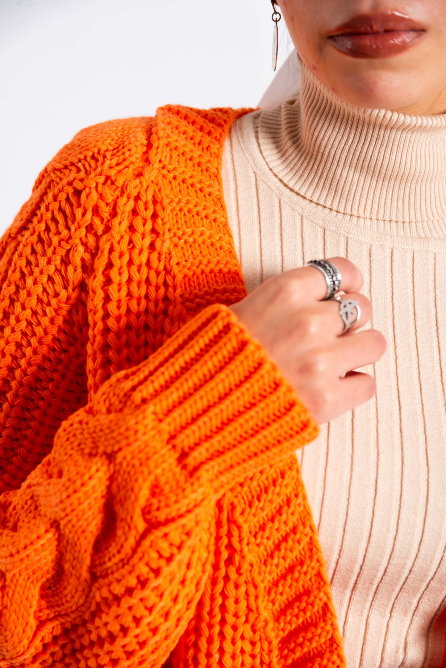 Orange Grace Cardigan