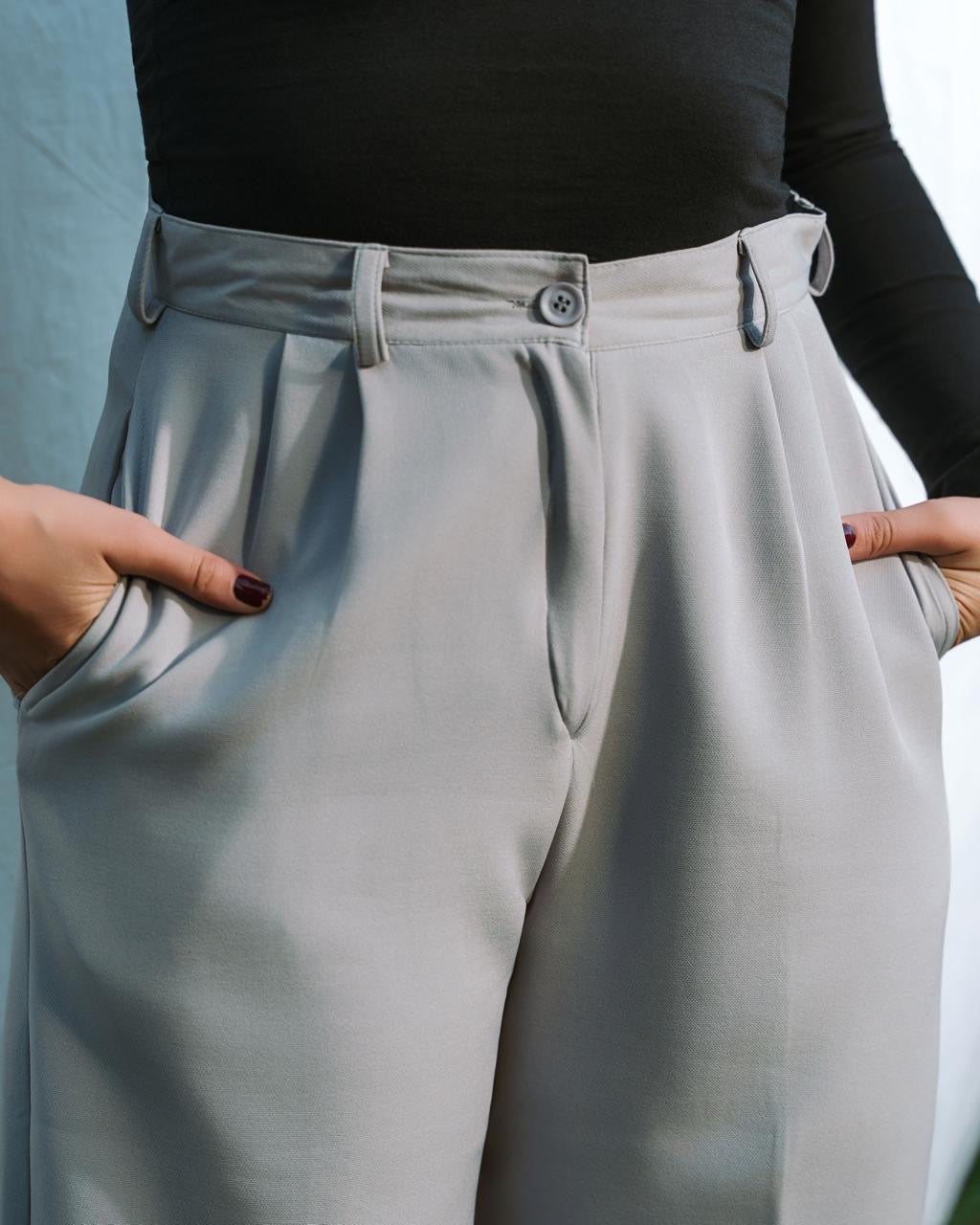 Light Grey Classic Pants