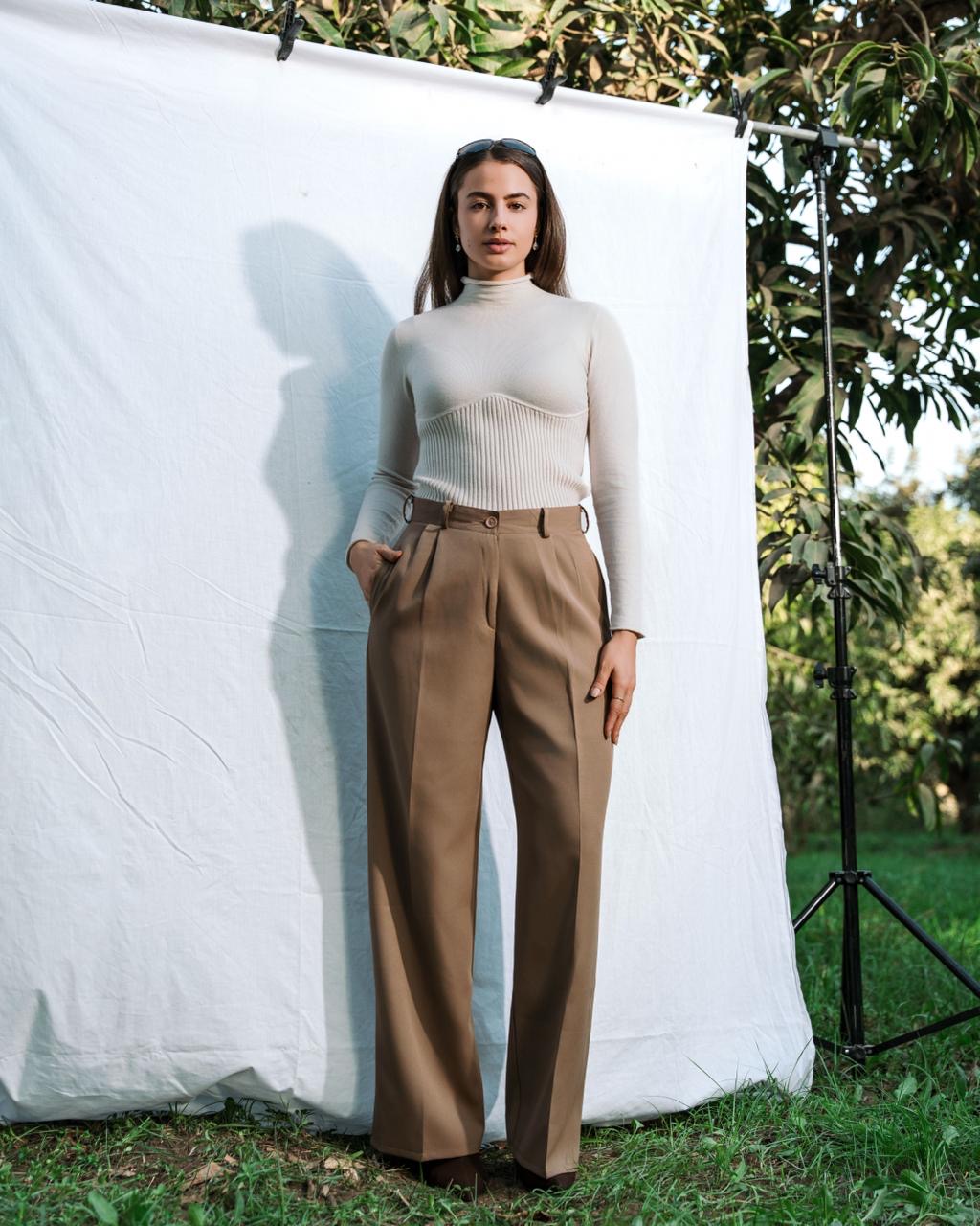 Brown Classic Pants