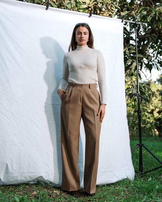 Brown Classic Pants