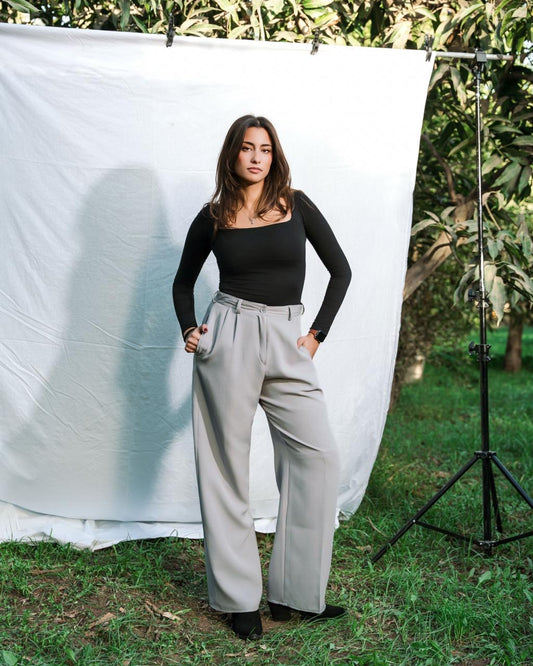 Light Grey Classic Pants