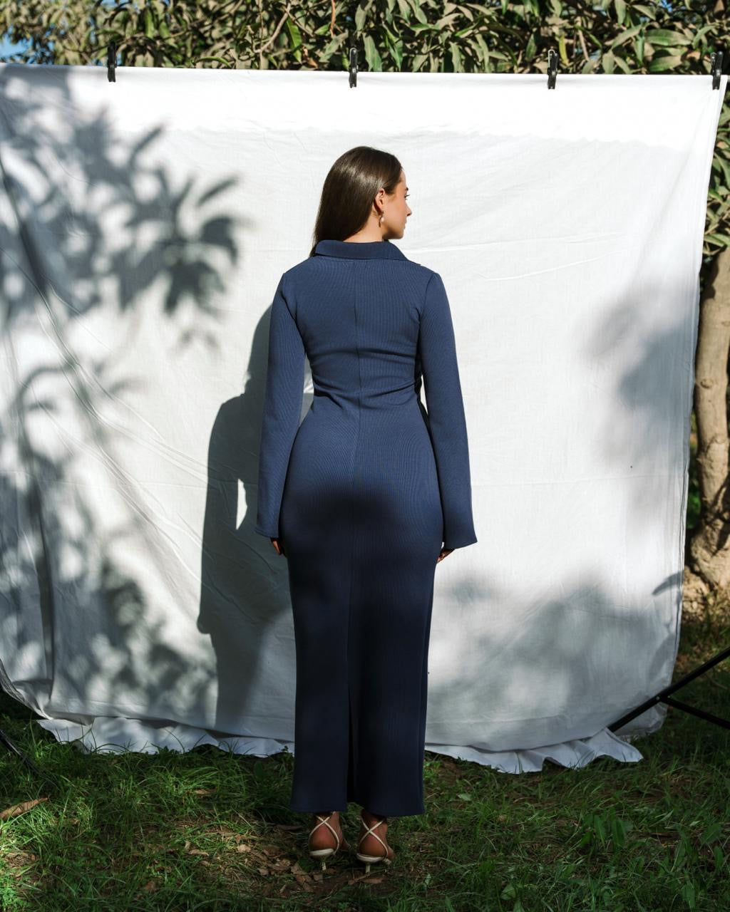 The Ease Dress - Navy Blue