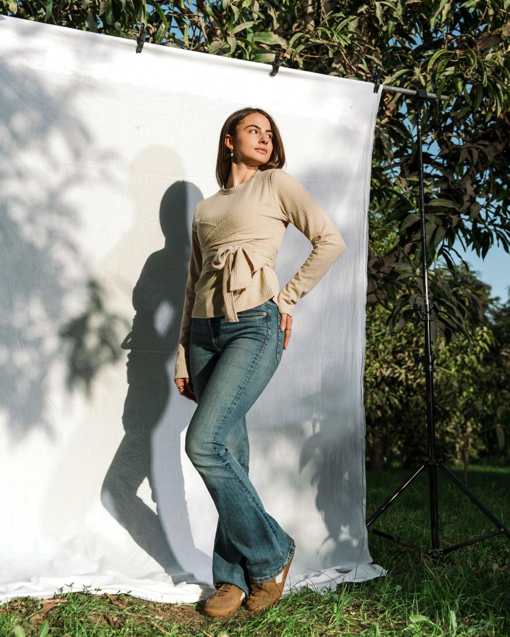 The Anchor Blouse - Beige