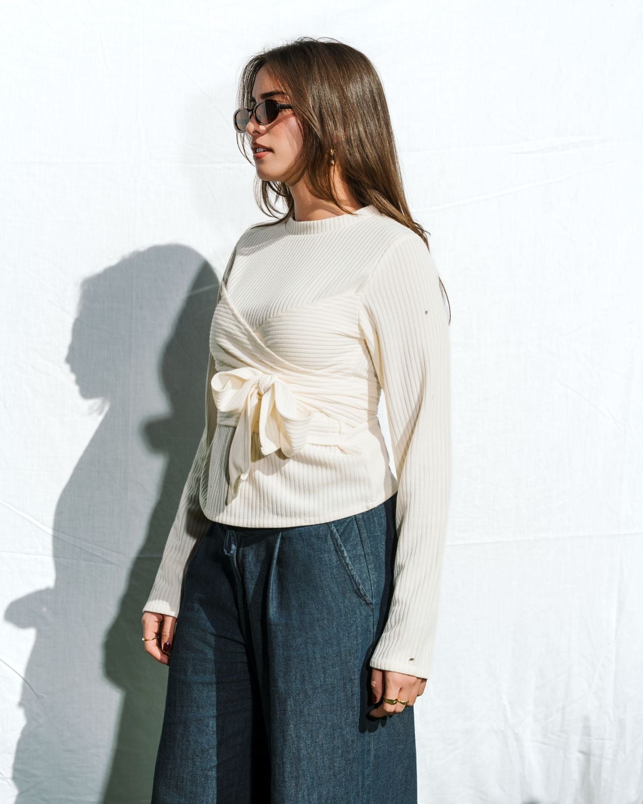 The Anchor Blouse - Offwhite