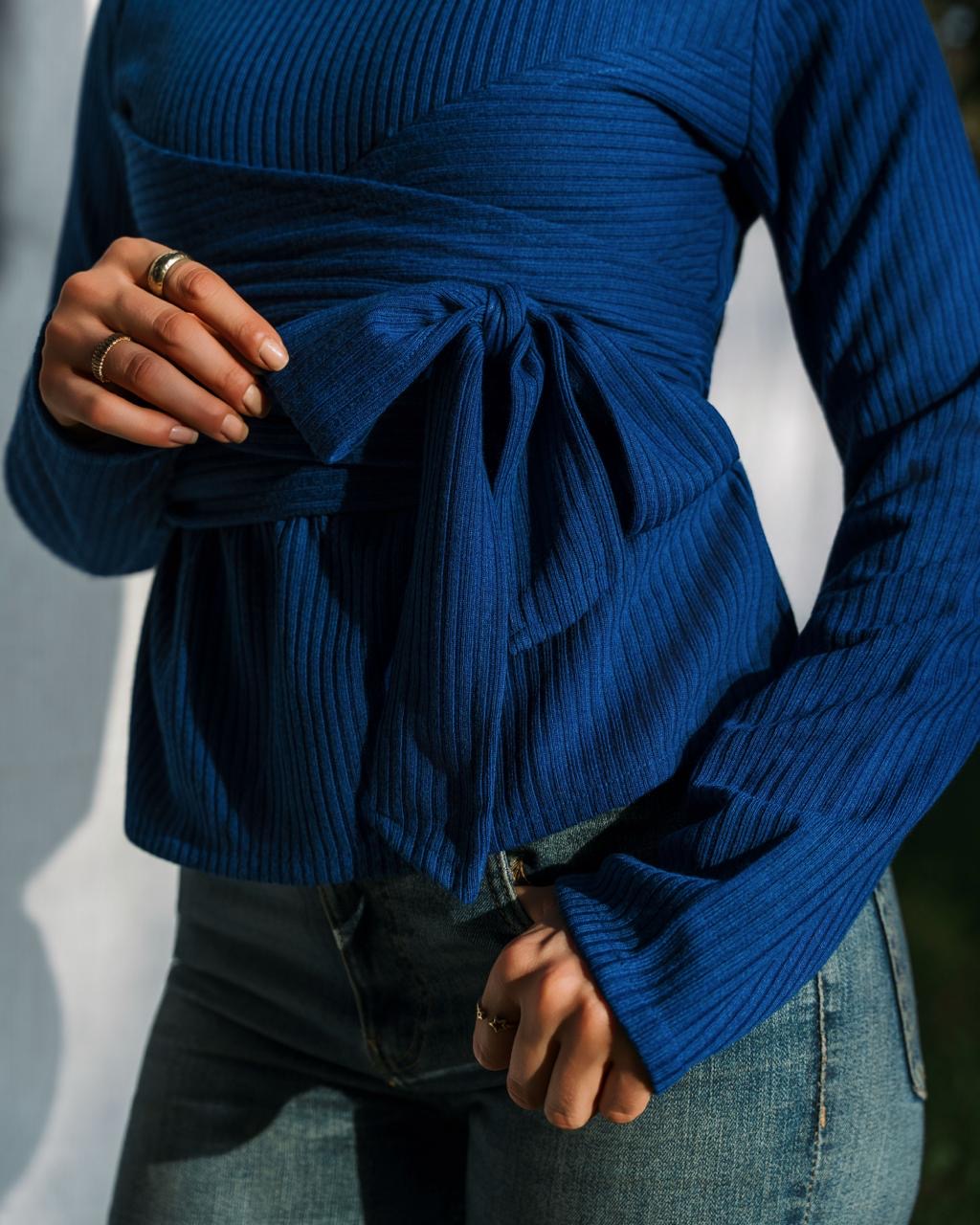 The Anchor Blouse - Royal Blue